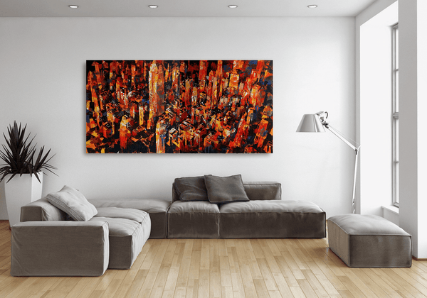 New York in Orange - WallArtKenya- Art Kenya