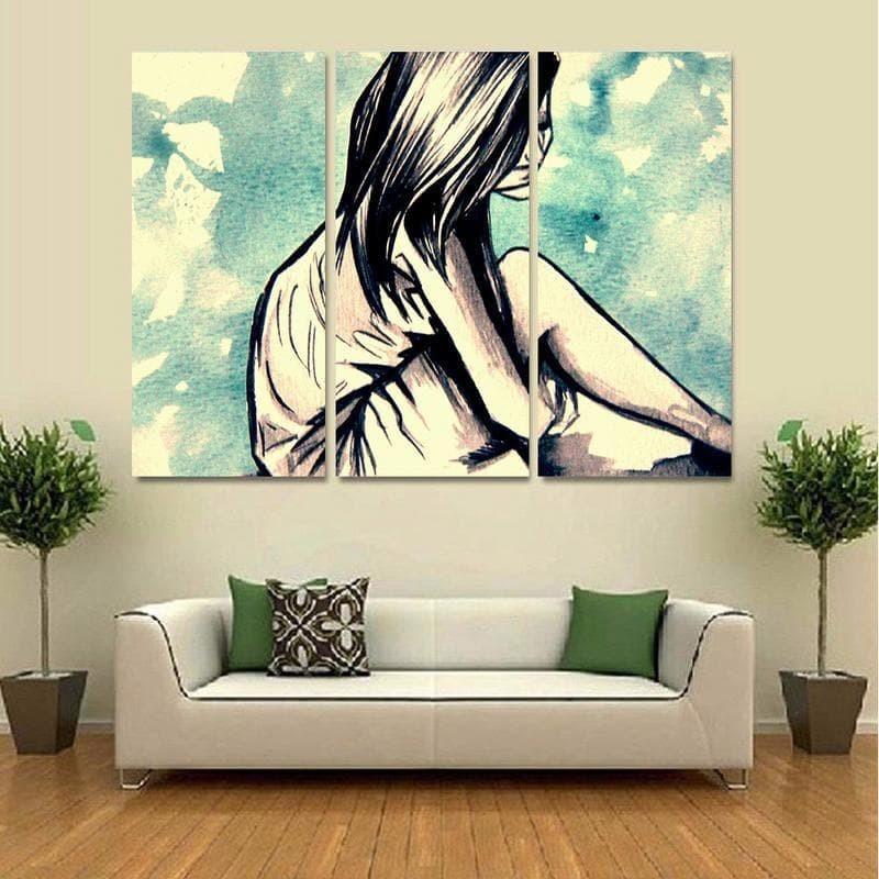 Alone Girl Wall Art