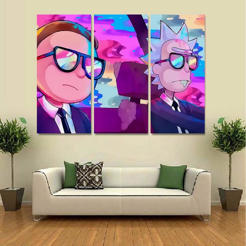 Rick Morty Retro - Kenyan Art