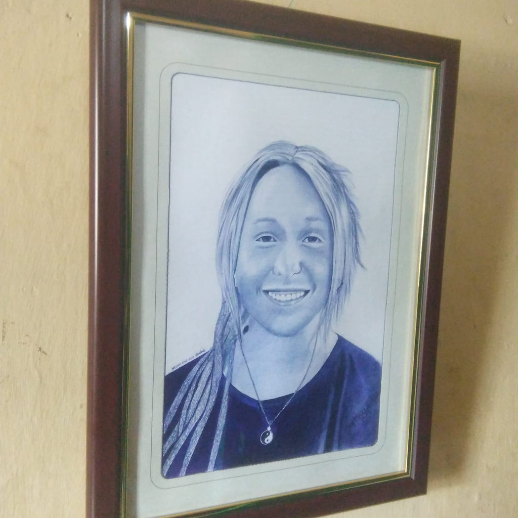 Ballpen Portrait: Visitor - WallArtKenya- Art Kenya