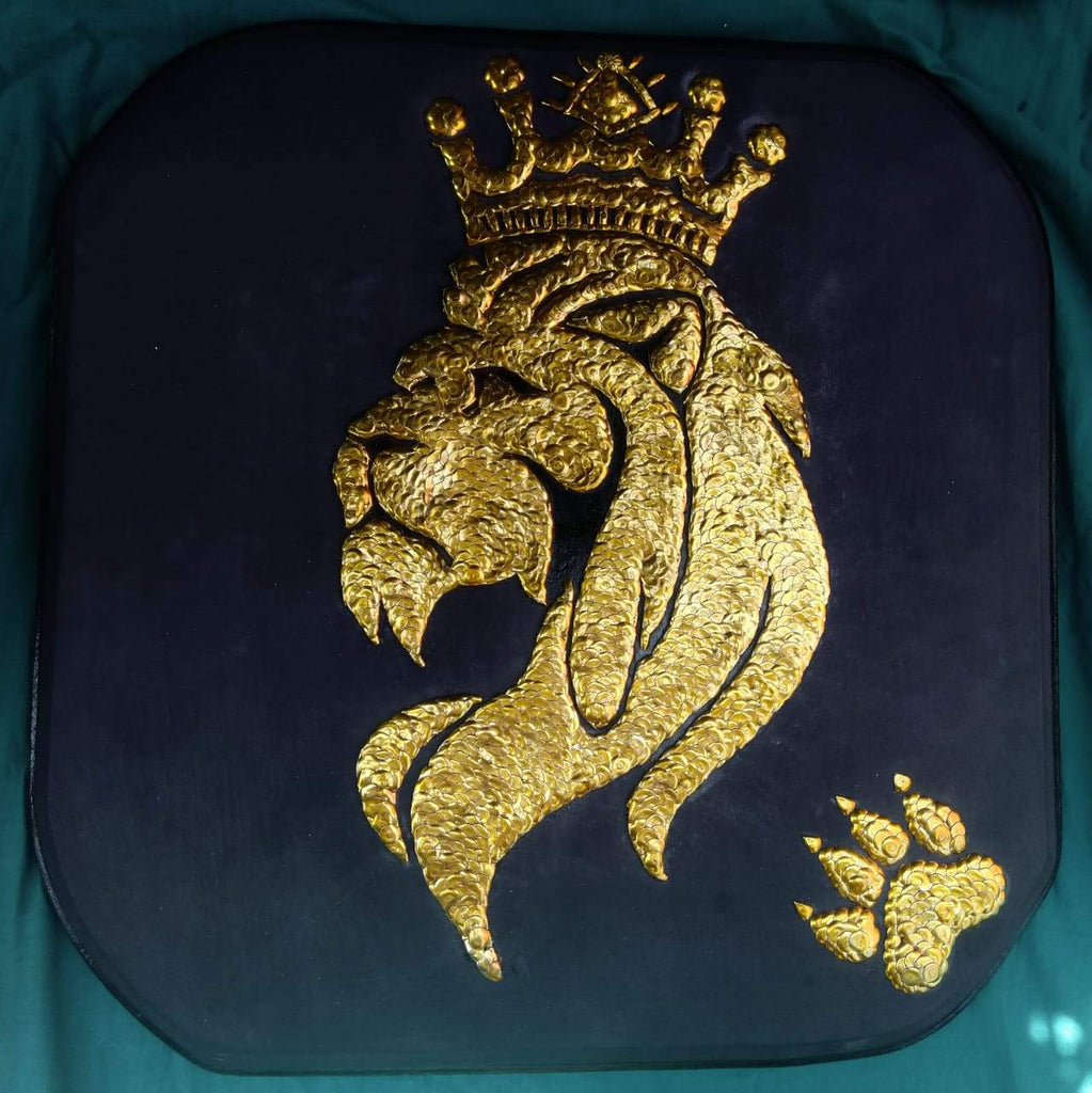 Hand Crafted: Golden Simba - WallArtKenya- Art Kenya