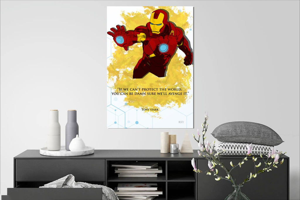 Digital Artist: Iron Man Gold - WallArtKenya- Art Kenya